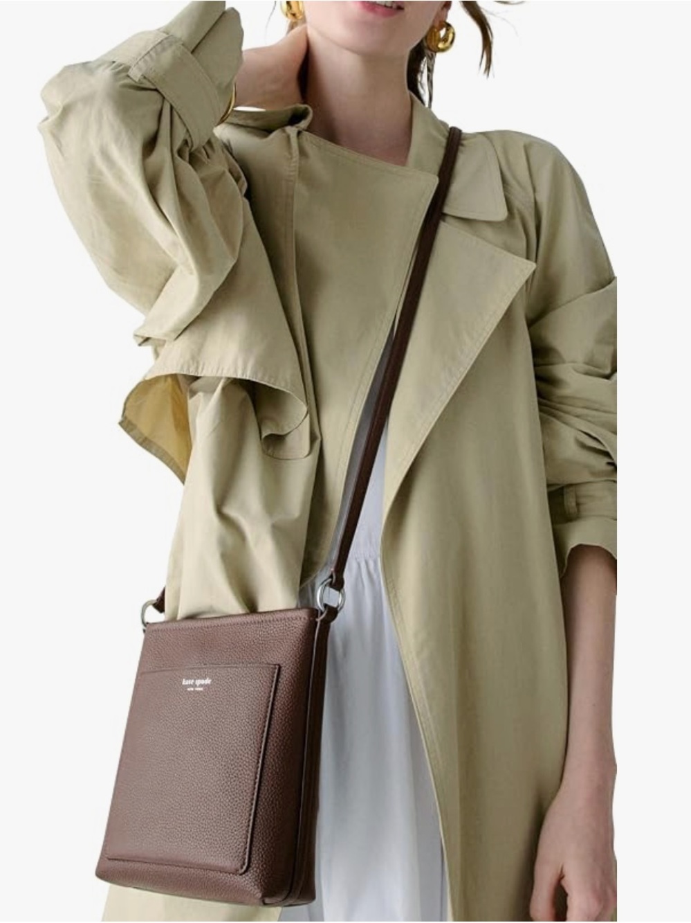 NWT Kate Spade Ava Swingpack Crossbody Bag in Dark Chocolate Brown (Hot Fudge) - Picture 12 of 12